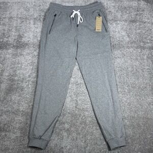 Puli Joggers Men's‎ XL Gray Tapered Leg Athleisure Sweatpants Zippered Pockets
